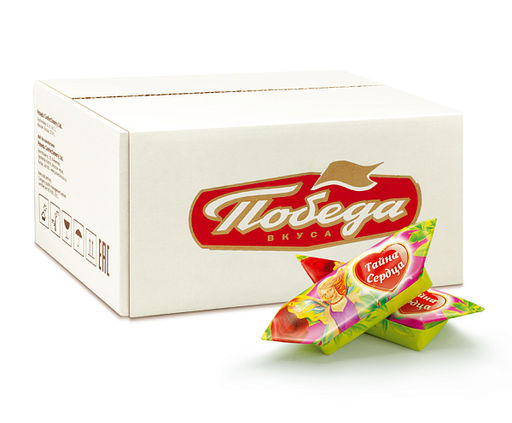 Конф. вафельная "Тайна сердца" с начинкой крем сгущенное молоко в молочном шоколаде, 1,5 кг