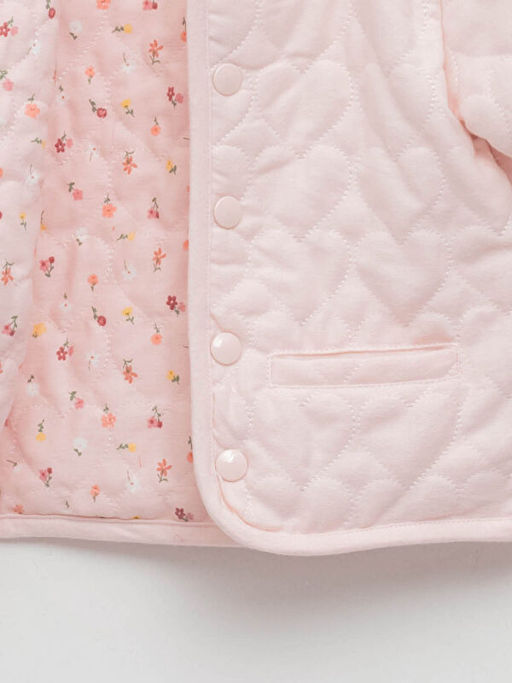 Bisiklet Yaka Uzun Kollu K?z Bebek ?ift Tarafl? Ceket - Waikiki фото 3