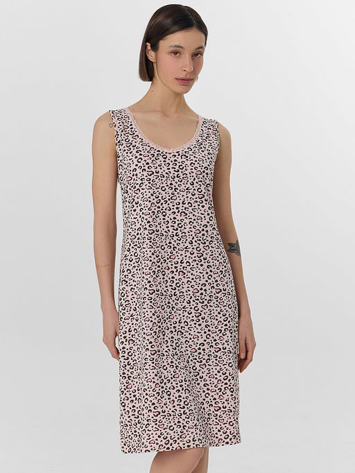 Сорочка ночная женская с леопардовым принтом - Mark formelle фото 3