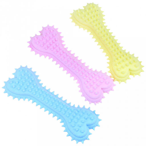 Игрушка для собаки Косточка сердечко 15х5,5х3см, полипропилен, цвета микс, на картоне (Китай) - Pet toys фото 2