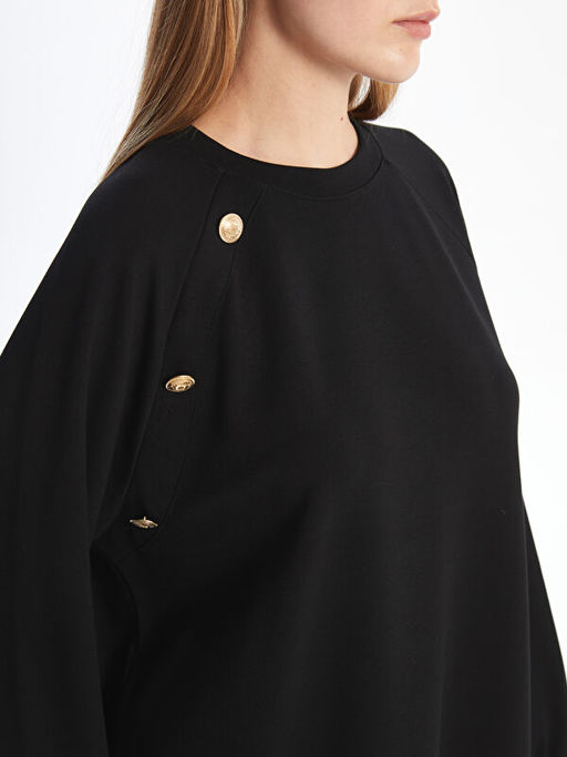 Bisiklet Yaka Kad?n Sweatshirt Tunik