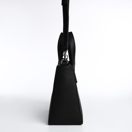 Сумка женская TEXTURA, тоут, средний размер, цвет чёрный  фото 5