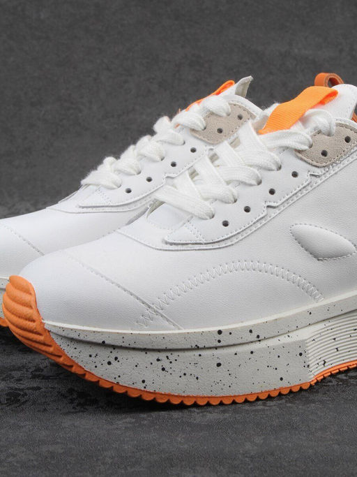 04-S77-42 WHITE Кроссовки женские (натуральная кожа) - Фабричный китай фото 3