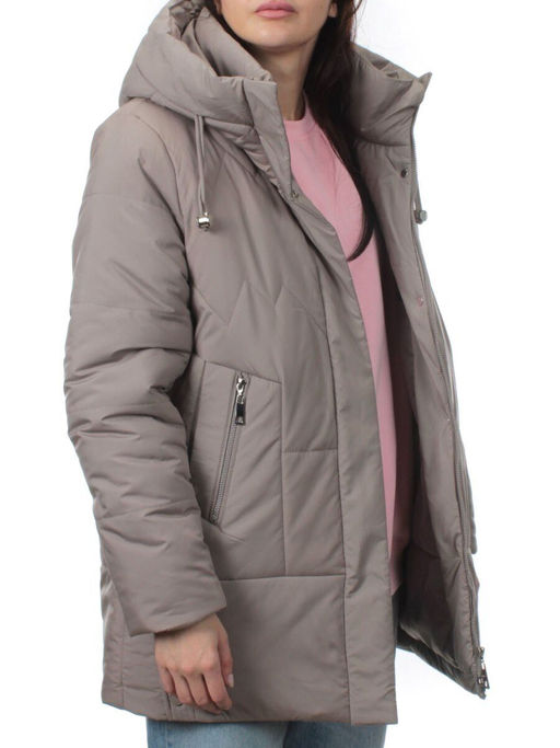 957 DK. BEIGE Куртка зимняя женская (верблюжья шерсть)