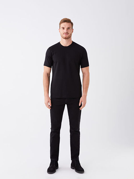 Bisiklet Yaka Penye Erkek Ti??rt