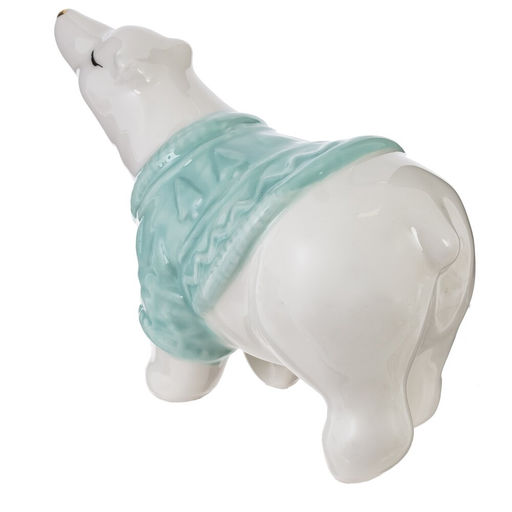 Фигурка декоративная "Белый медведь", L10,5 W5 H7 см