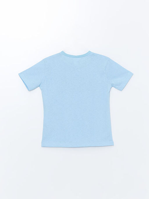 Bisiklet Yaka Uzun Kollu Bask?l? Erkek Bebek Ti??rt - Waikiki фото 2