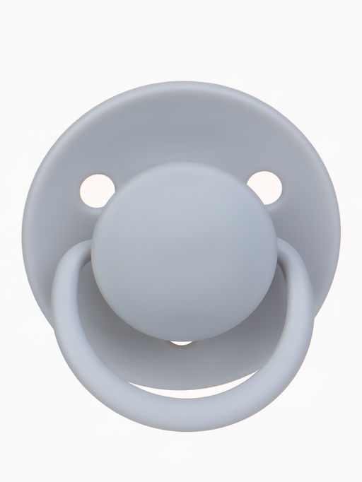 Соски-пустышки, от 6 мес., латекс, классические, в контейнере, набор из 2 шт., серый/серо-синий, M&B