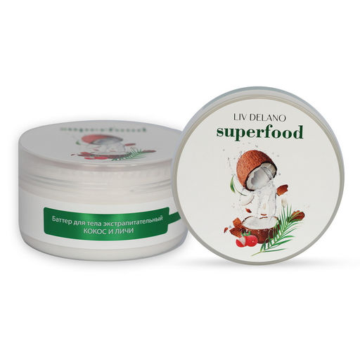 Liv-delano Superfood Баттер для тела экстрапитательный Кокос и личи 240г