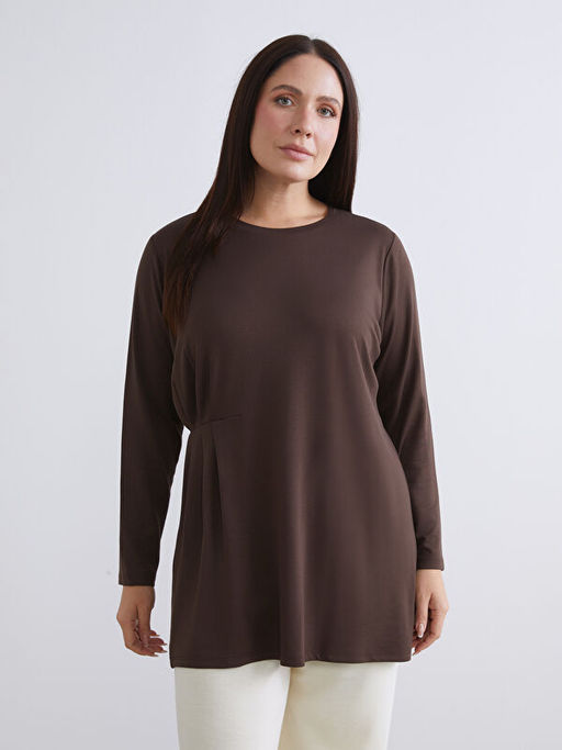 Bisiklet Yaka B?zg?l? Kad?n Tunik