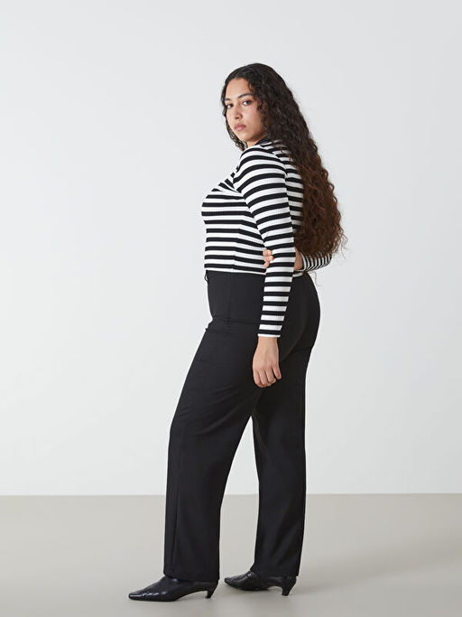 Dar Fit Geni? Pa?a Kad?n Pantolon