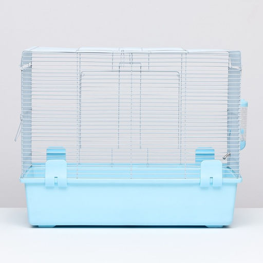 Клетка для грызунов с выдвижными поддонами 60 х 35 х 47 см, синяя - Пижон фото 9