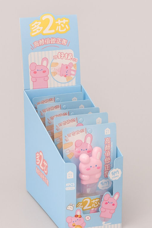 Корректор "Bunny" + 2 сменных блока, шоу-бокс 8 шт.