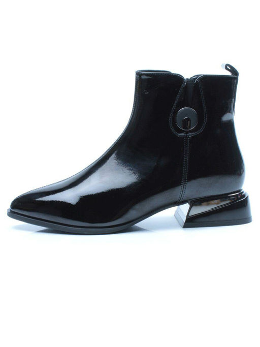 01-PCG265-1 BLACK Ботинки демисезонные женские (натуральная кожа, байка) - Фабричный китай фото 9