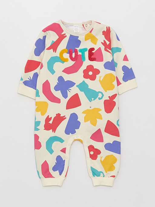 Bisiklet Yaka Uzun Kollu K?z Bebek Tulum