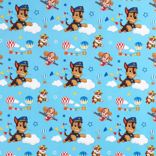 Цена за 10 шт. Бумага упаковочная глянцевая, Щенячий патруль, 70×100 см