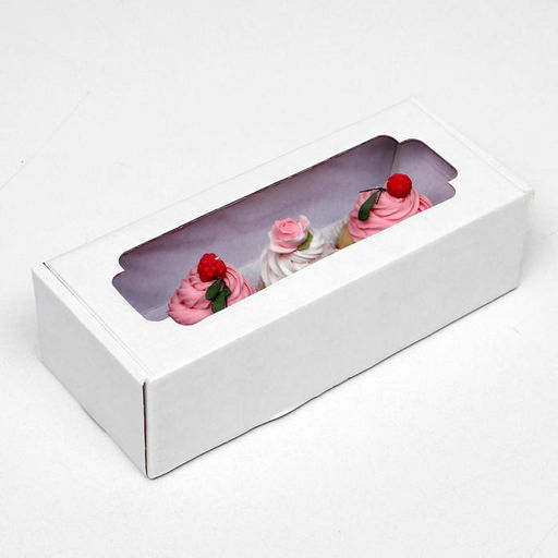 Цена за 5 шт. Коробка самосборная, с окном, белая, 32 х 13 х 9 см - Simaland фото 3