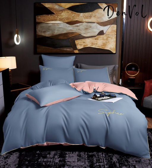 КПБ Denvol однотонный на резинке по кругу DENOR005 Евро