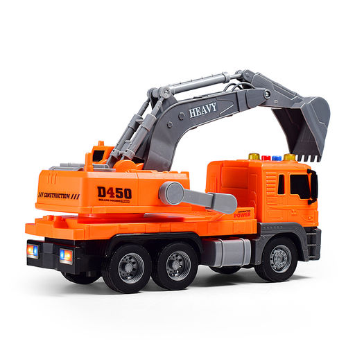 Машина "Экскаватор" 1:16 (свет, звук) в коробке