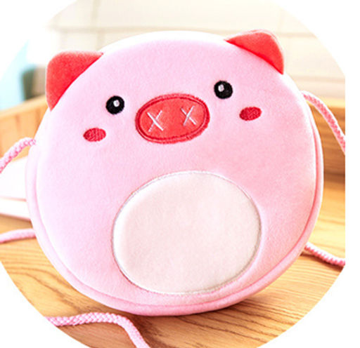 Сумочка плюшевая "Pig", pink (16*14 см)