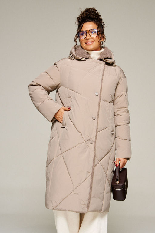 Пальто Beautiful Free 8024 капучино