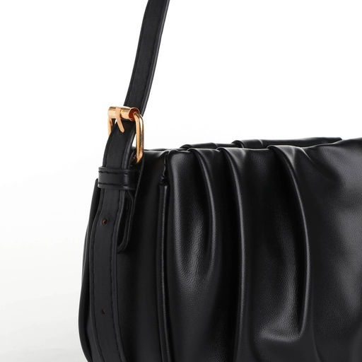 Сумка женская кросс-боди на молнии, 24×7×13 см, чёрная