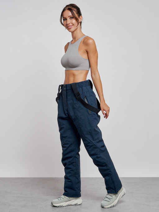 Горнолыжный костюм женский большого размера зимний фиолетового цвета 03936F - Chunmai фото 16