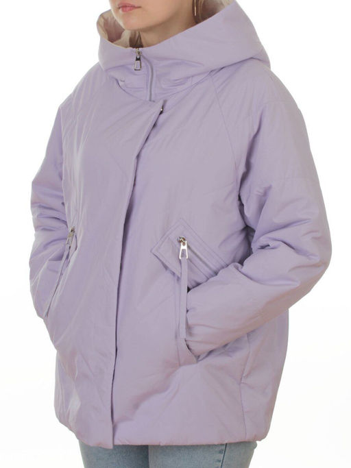 8008 LILAC Куртка демисезонная женская (100 гр. холлофайбер) - Фабричный китай фото 5