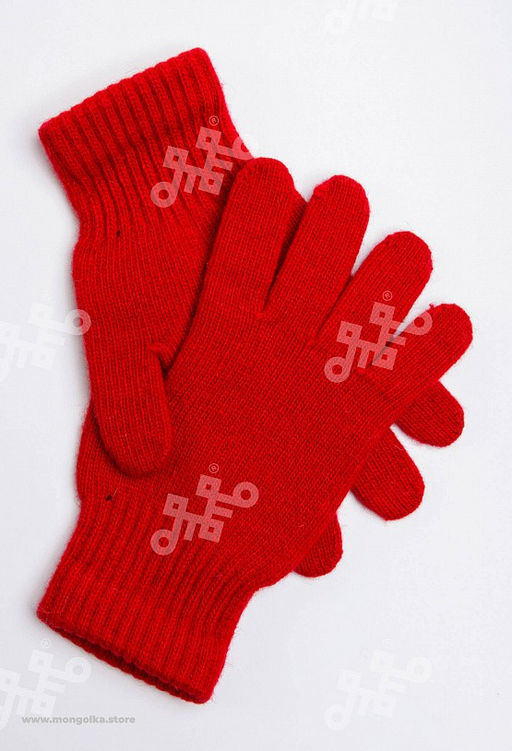 Перчатки взрослые из монгольской шерсти (арт. 04191) - Тод оймс ххк фото 2