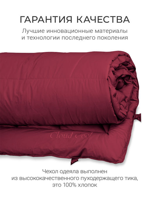 Одеяло "Cloud Cool Wine" 175х200см всесезонное 200г/м2 ЕС-7067