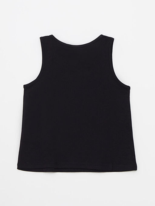 Bisiklet Yaka Bask?l? Pamuklu K?z ?ocuk Atlet - Waikiki фото 2