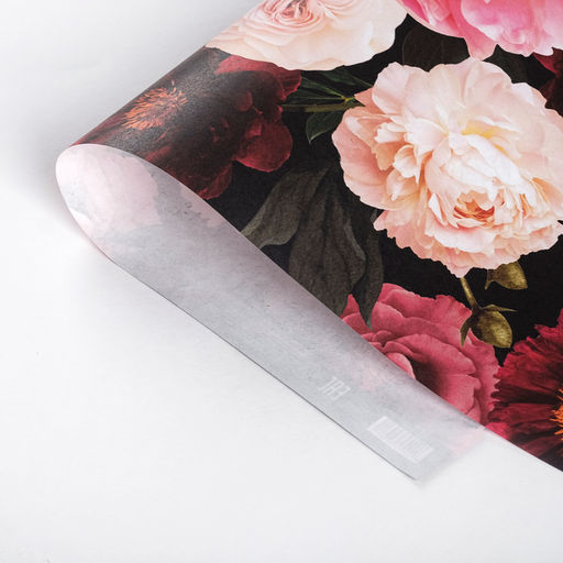 Цена за 10 шт. Бумага упаковочная крафтовая «Цветы», 50 х 70 см