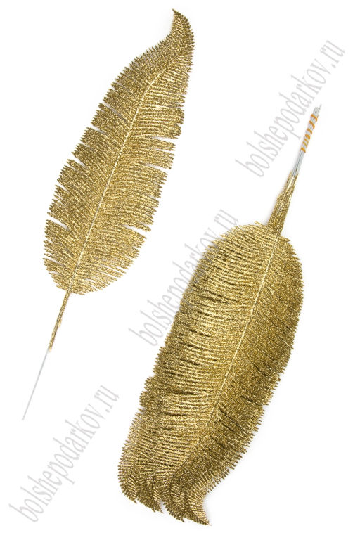 Ветки с глиттером 40*9 см (10 шт) SF-8020, золото