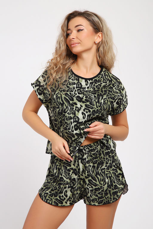 Пижама Натали футболка и шорты хлопок фото 40