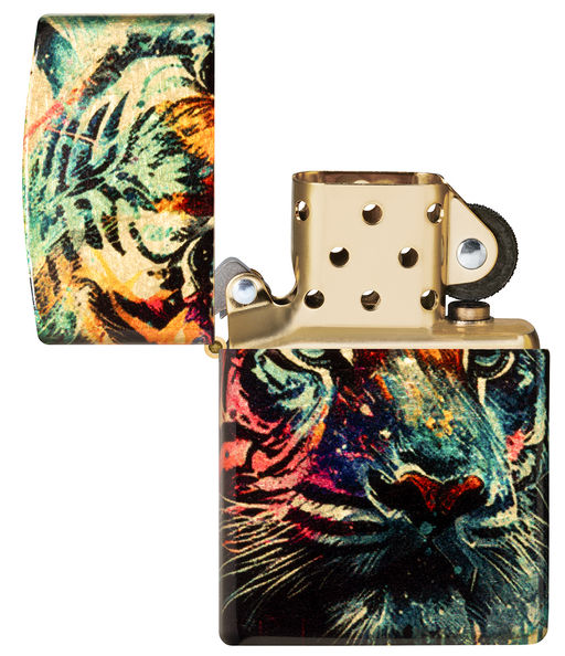 Зажигалка ZIPPO Нарисованный тигр | Painted Tiger 46145  фото 4