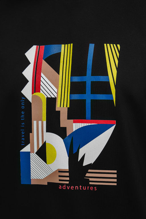 Арт. 61137 Футболка мужская оверсайз 48-56 (5 шт) Цвет:черный - Идеал фото 7