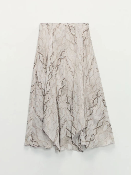 Юбка миди со змеиным принтом / Zarina фото 2