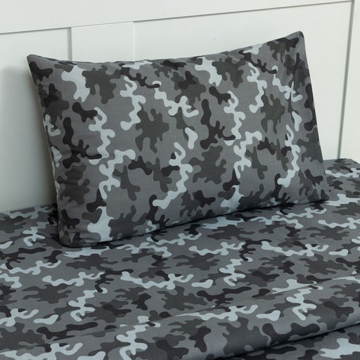 Постельное бельё 1.5-спальное «Этель» Military gray, бязь