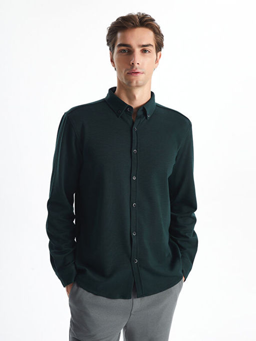 Slim Fit Uzun Kollu Erkek G?mlek