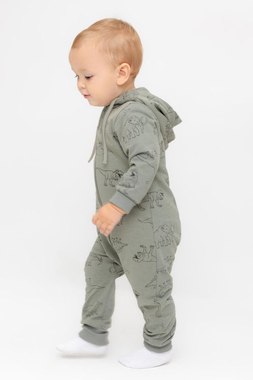 Crockid _ КР 6545/зеленый чай,динозавры к552 комбинезон д/мал яс  фото 4