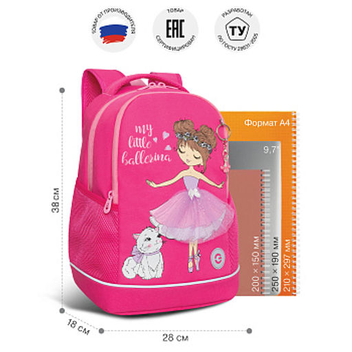 RG-663-13 Рюкзак школьный с обвесом - Grizzly фото 35