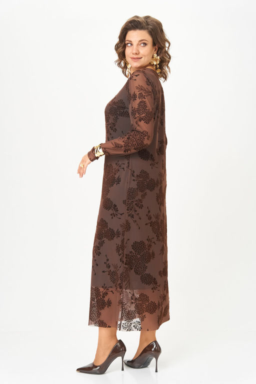 Платье Aira Style 24430 коричневый