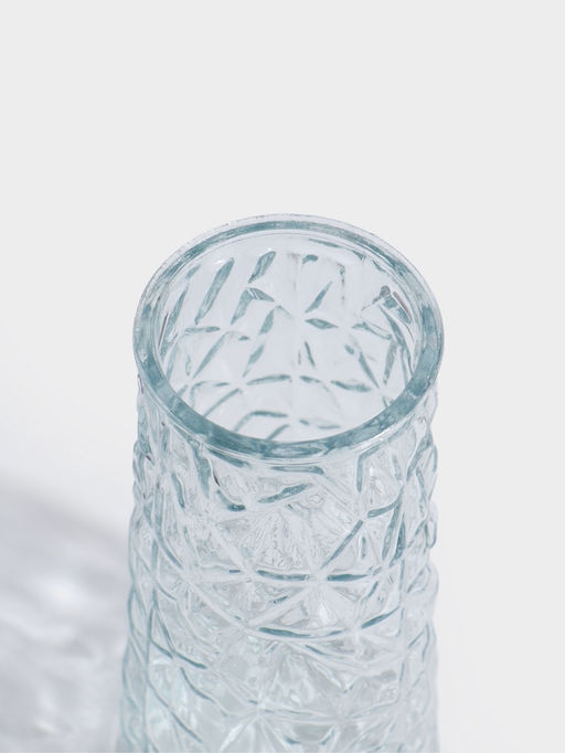 Ваза стекло настольная "Берт" 24х10,5 см, прозрачный