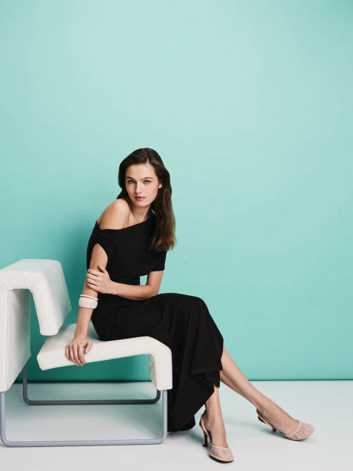 Асимметричное платье миди из вискозы / Zarina