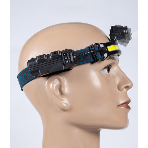 Фонарь налобный аккумуляторный, 15 Вт, 2000 мАч, COB, XPE, 6 режимов, индикатор заряда, USB - Simaland фото 4