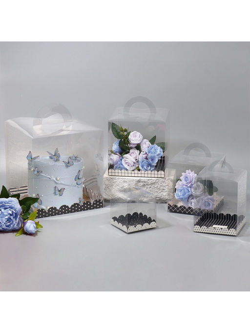 Цена за 5 шт. Коробка кондитерская, сундук, упаковка, For you, 16×16×18 см