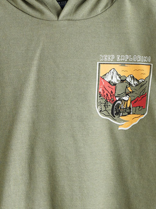 Kap??onlu Erkek ?ocuk Sweatshirt