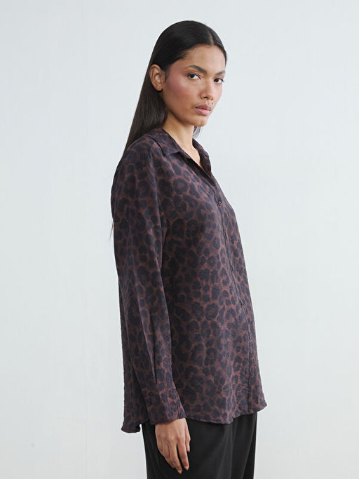 Leopar Desenli Kad?n G?mlek