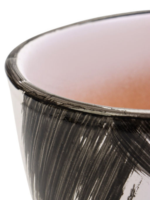 Горшок для цветов Штрих, 1 л, d=15 см, h=13 см, с поддоном, керамика, белый - Simaland фото 2