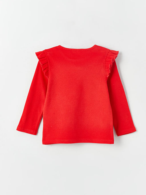 Bisiklet Yaka Uzun Kollu K?z Bebek Ti??rt 3l? - Waikiki фото 3